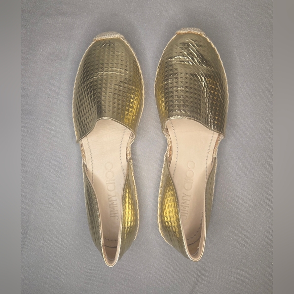 Jimmy Choo Dreya D'Orsay Espadrille Flats - Size 7.5 - Picture 5 of 8